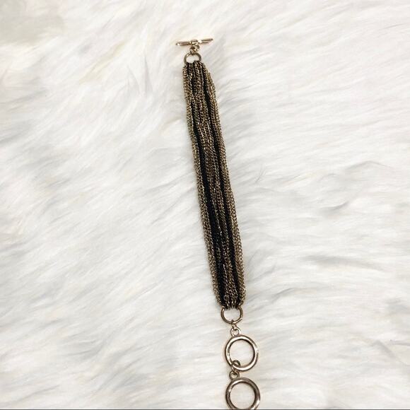 Y2k Express Black & Gold Chain Link Bracelet - Picture 4 of 6